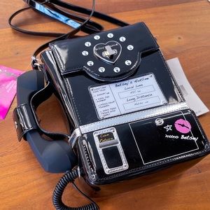 Betsey Johnson Kitsch Call Me Purse Crossbody Bag